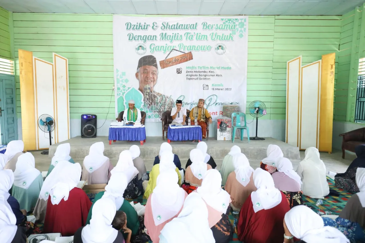 Jelang Ramadan, TGS Ganjar Ajak Masyarakat Majelis Talim di Angkola Sangkunur Zikir dan Selawat Bersama