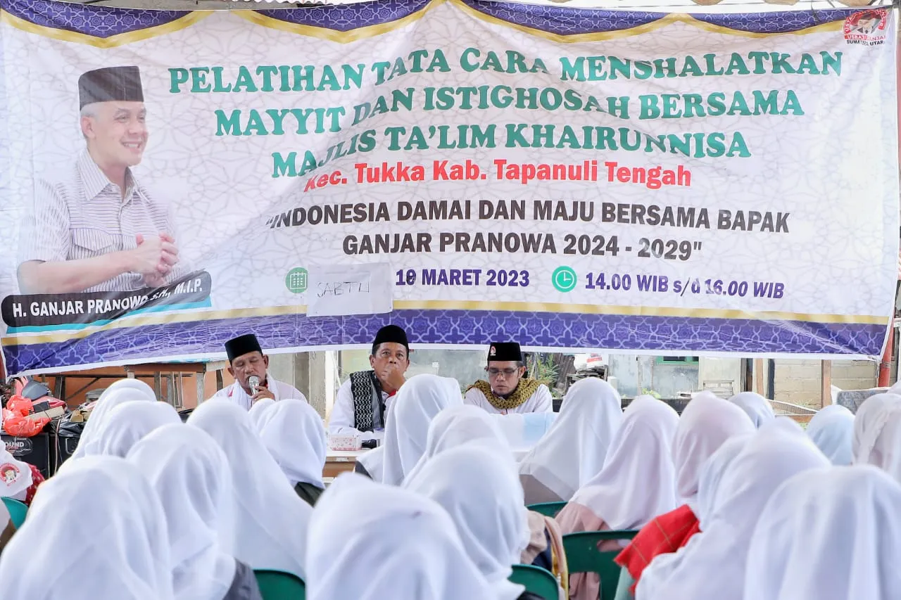Usbat Ganjar Sumut Gelar Pelatihan Menyalatkan Jenazah untuk Masyarakat Tapanuli Tengah