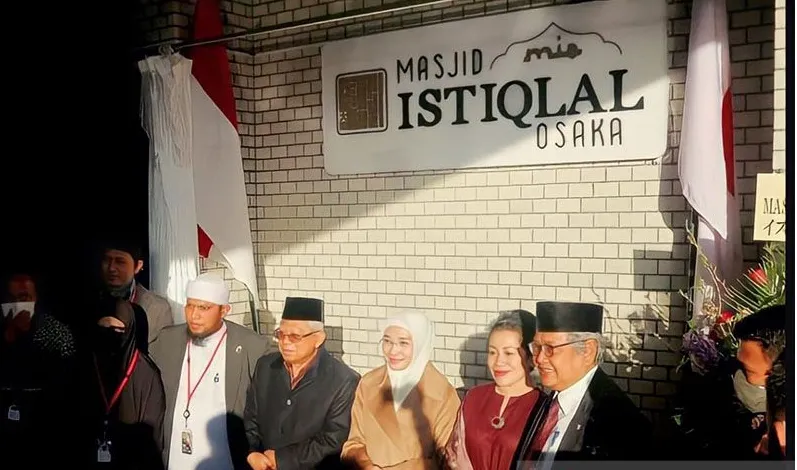 Ma'ruf Amin Resmikan Masjid Istiqlal Osaka Di Jepang