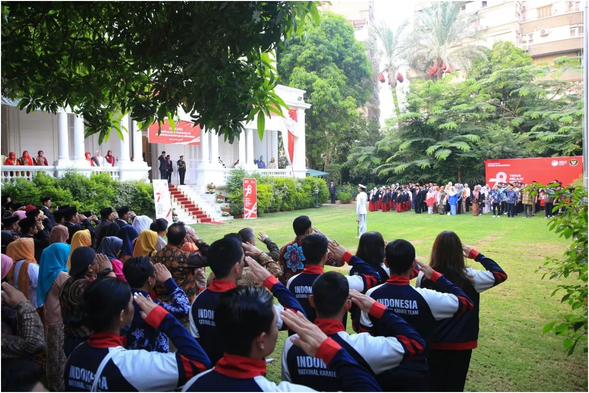 HUT RI Ke-78 Di Kairo, “ Terus Maju Untuk Indonesia Maju”