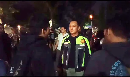 Polsek Medan Baru Penertiban Sepeda Motor Knalpot Brong