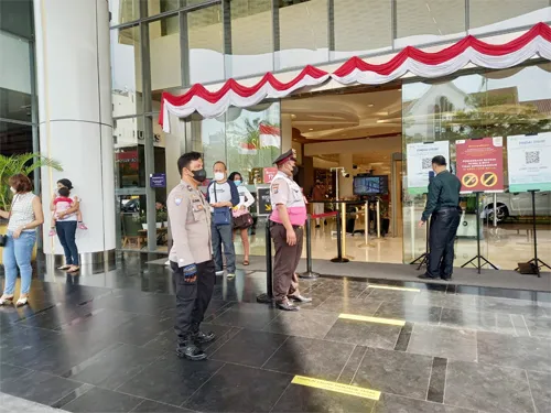 Polsek Medan Baru Sambang Dialogis Dengan Security