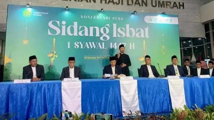 Pemerintah Tetapkan 1 Syawal 1447 H Sabtu, 21 Maret 2026