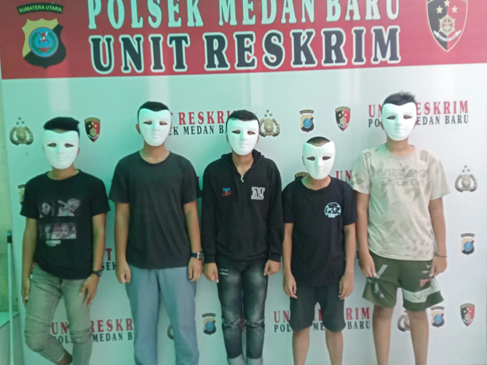 Lima Pelajar Diduga Pelaku Pelemparan Mobil Diamankan