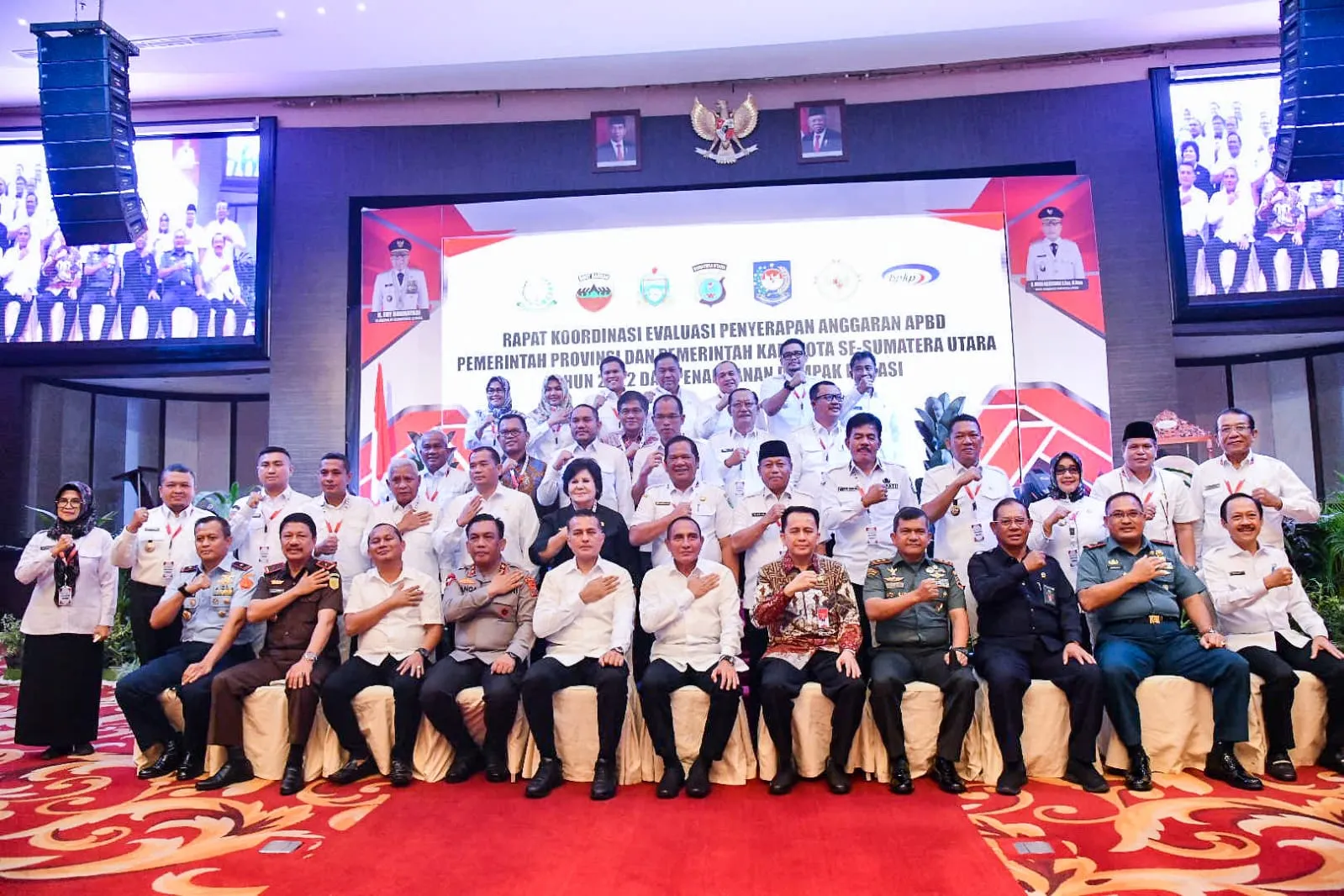 Bupati Zahir & Forkopimda Hadiri Rakor Bersama Gubsu