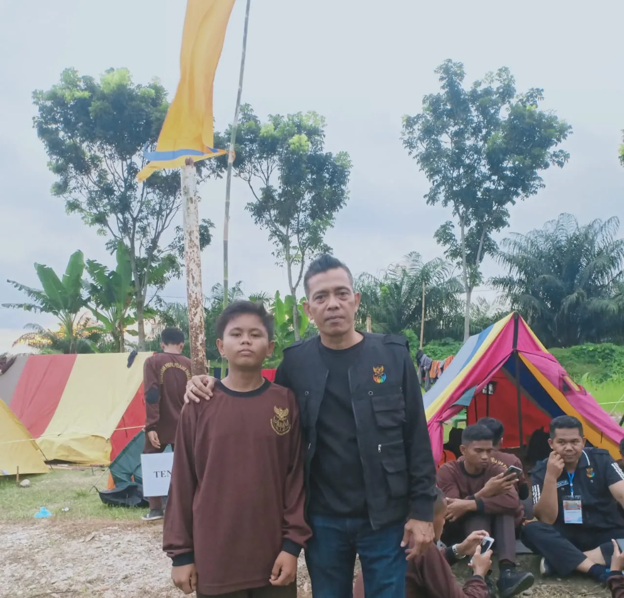 Dua Siswa SMK YPT P. Brandan Peserta Kemah Pelajar Pancasila