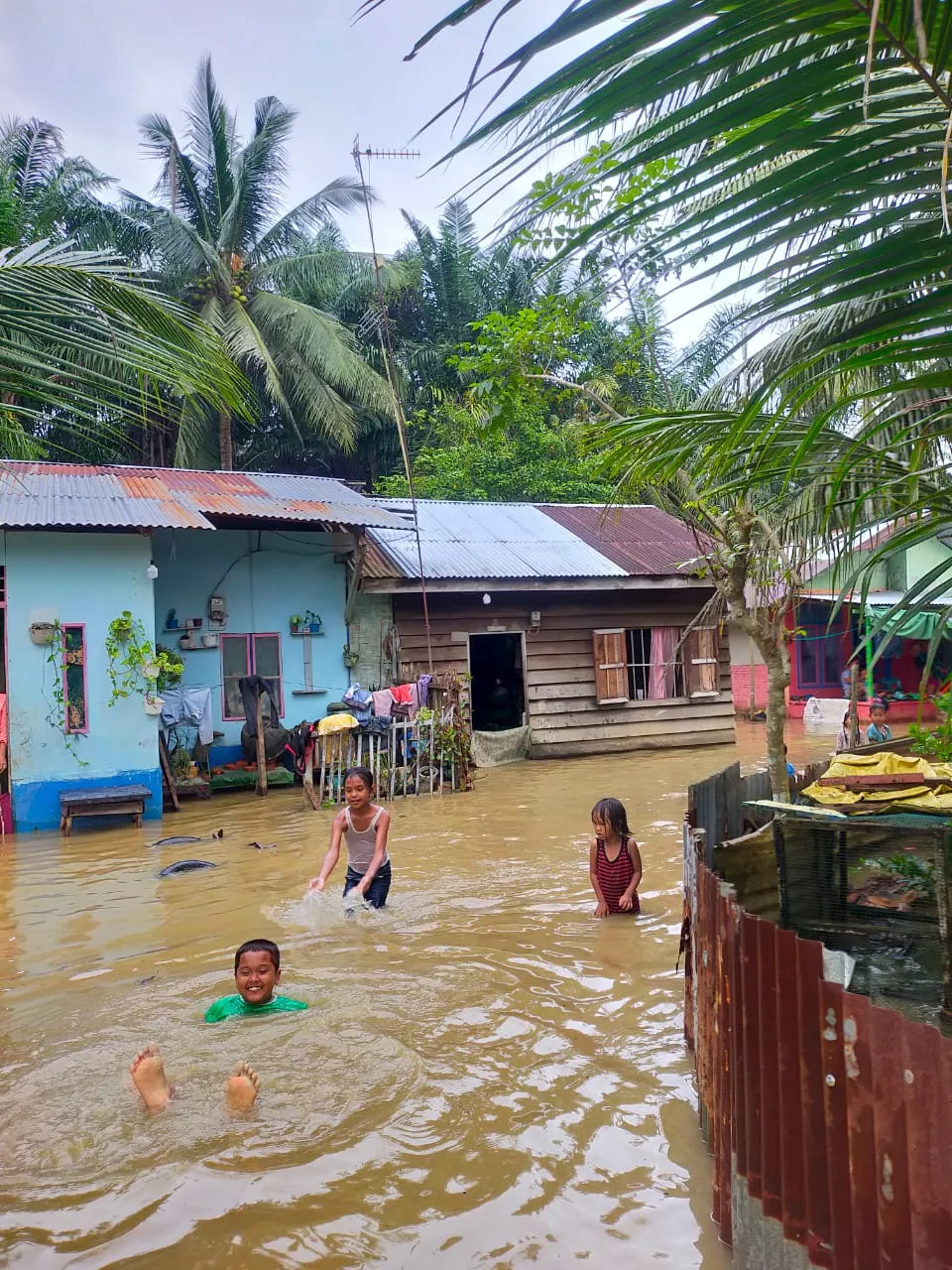 Banjir Kembali Rendam  Babalan,  Sei Lepan Dan Hinai