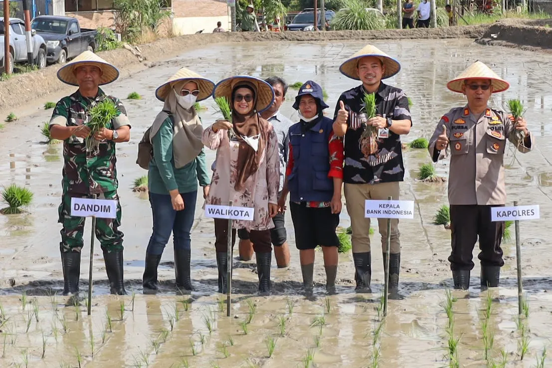 Penyerahan Benih Padi Unggul Dan Kartu E Tani Di Siantar Marihat