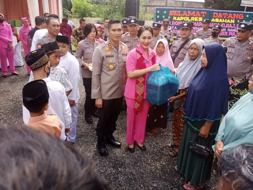Kapolres Asahan Kunker Ke Wilkum Polsek Pulau Raja “ Polri Buka Program Quick Wins”