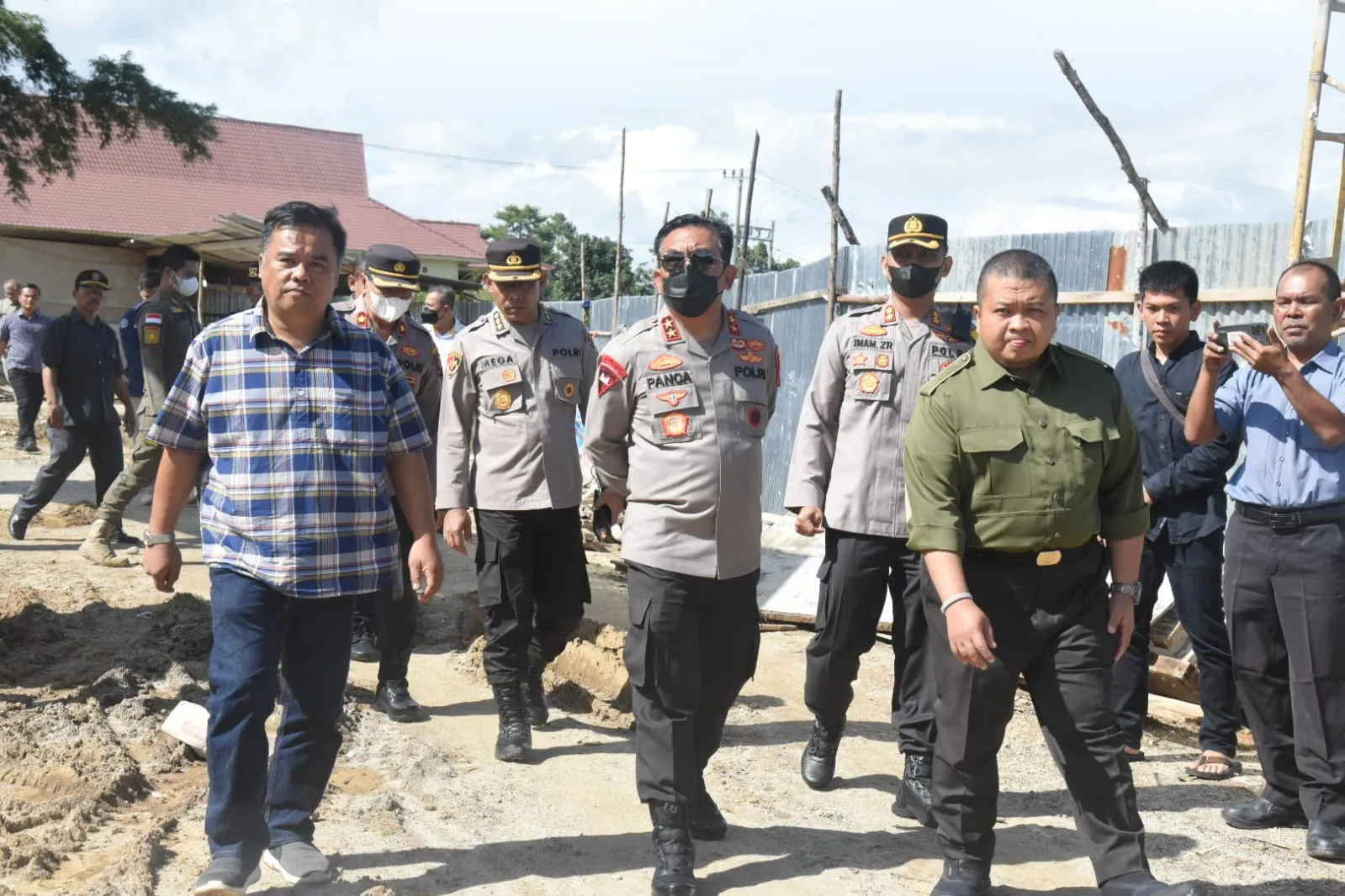 Kapolda Sumut Tunjau Pembangunan Kantor Baru Polres Tapsel