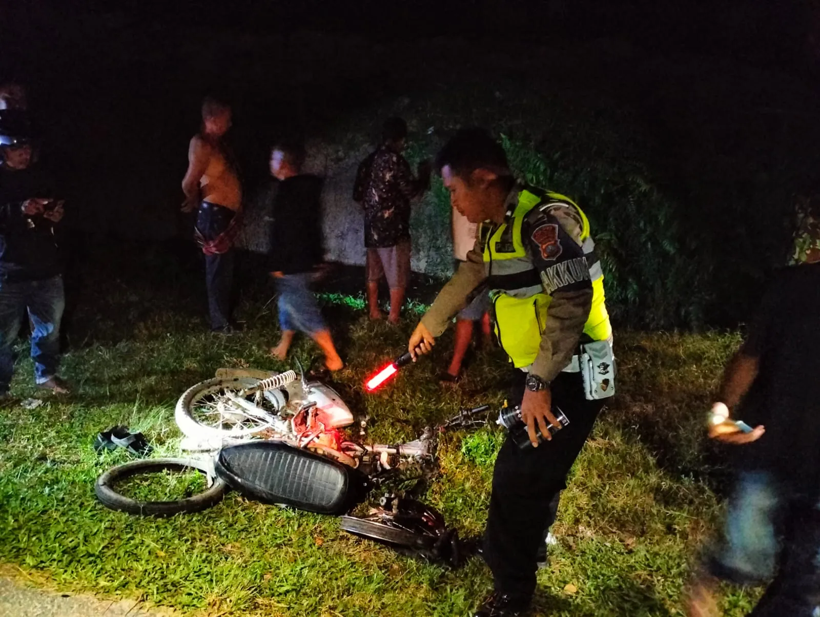 Tabrakan Sepeda Motor , 1 Tewas