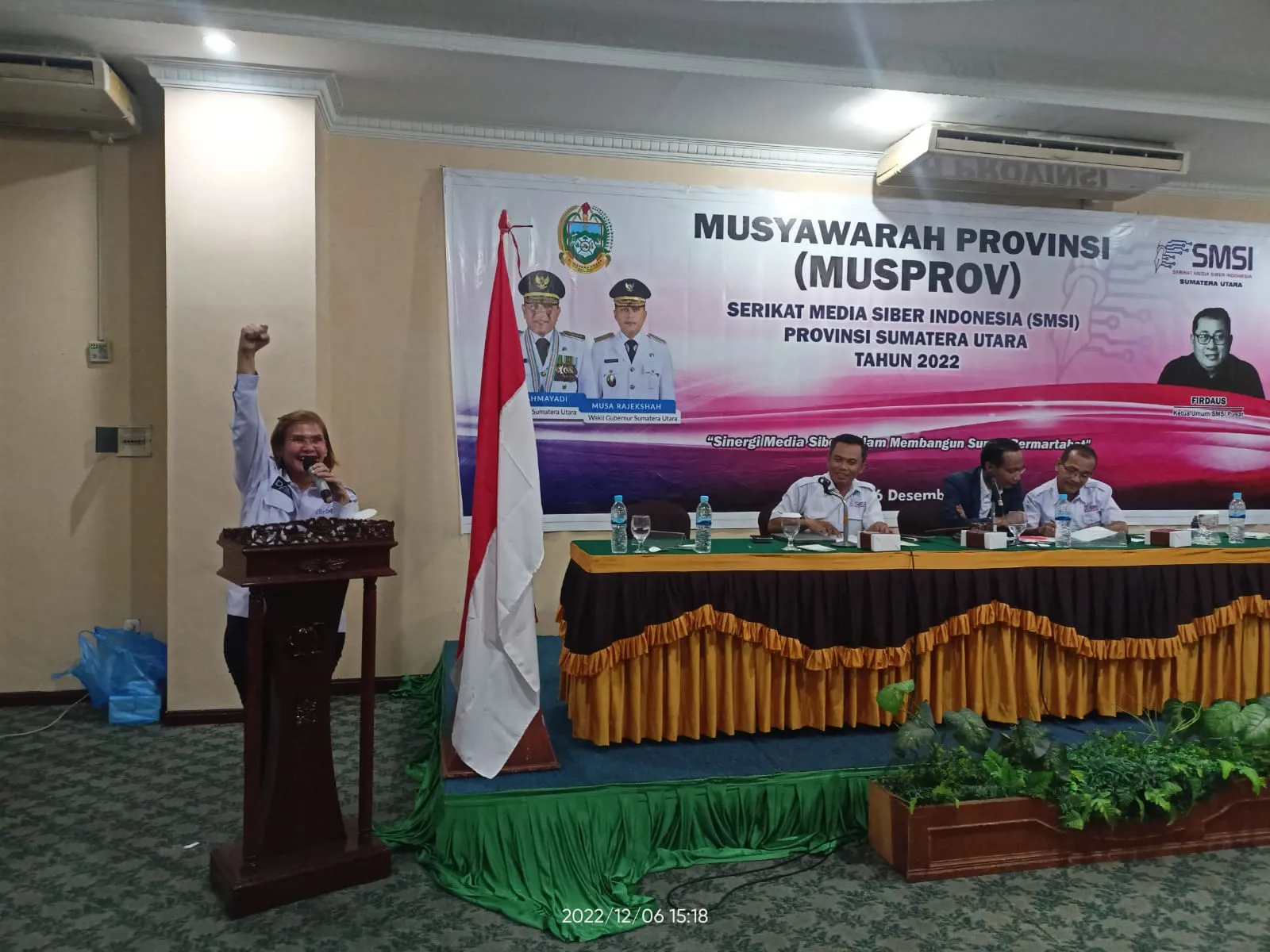 Erris Napitupulu Terpilih Aklamasi Ketua SMSI Sumut 2022-2027