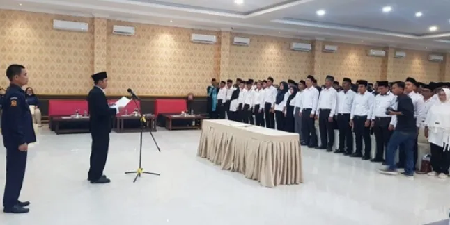 KPU Batu Bara Lantik 453 PPS