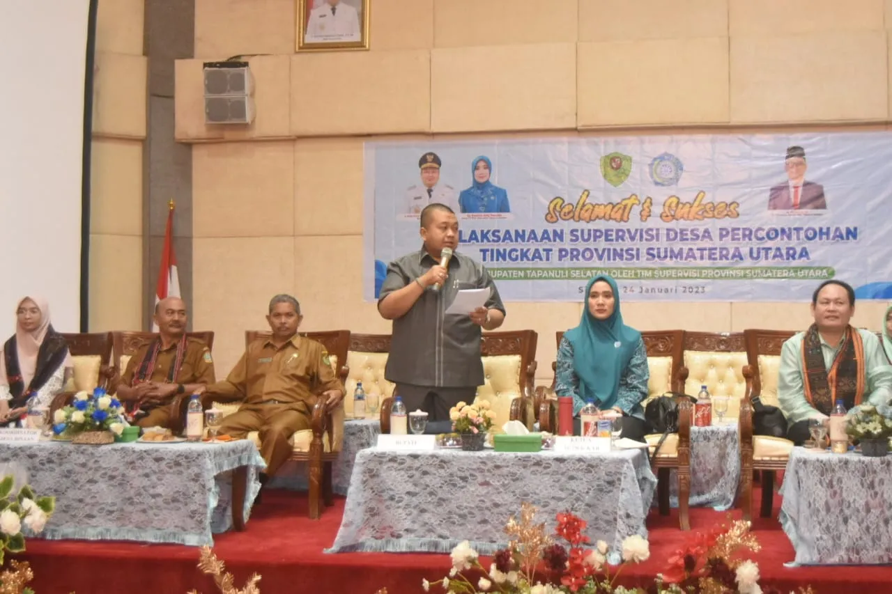 Bupati Tapsel Terima Kunjungan Tim Supervisi Desa Binaan Provsu