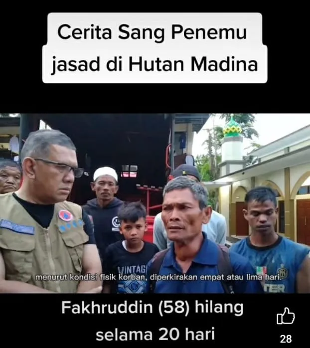 20 Hari Hilang Di Hutan,  Jenazah Ditemukan Utuh