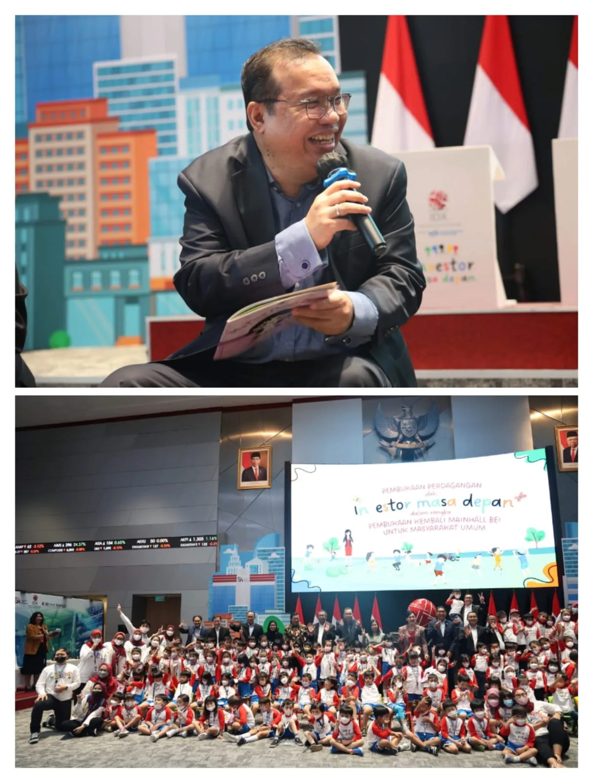 Siswa TK Jadi Tamu Pertama, Pembukaan Kembali Main Hall BEI