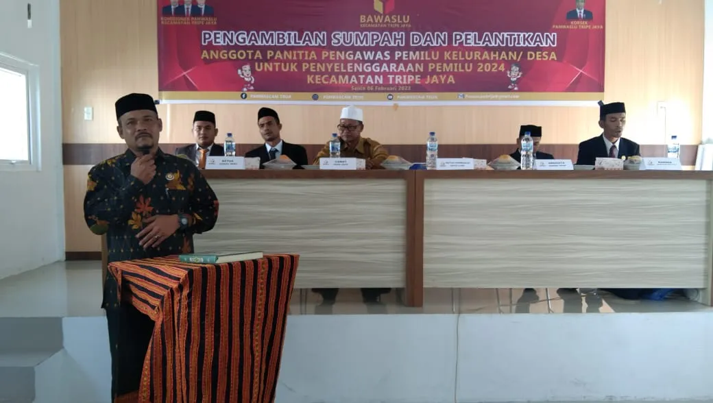 Pelantikan Anggota Panitia PKD Sekecamatan Tripe Jaya