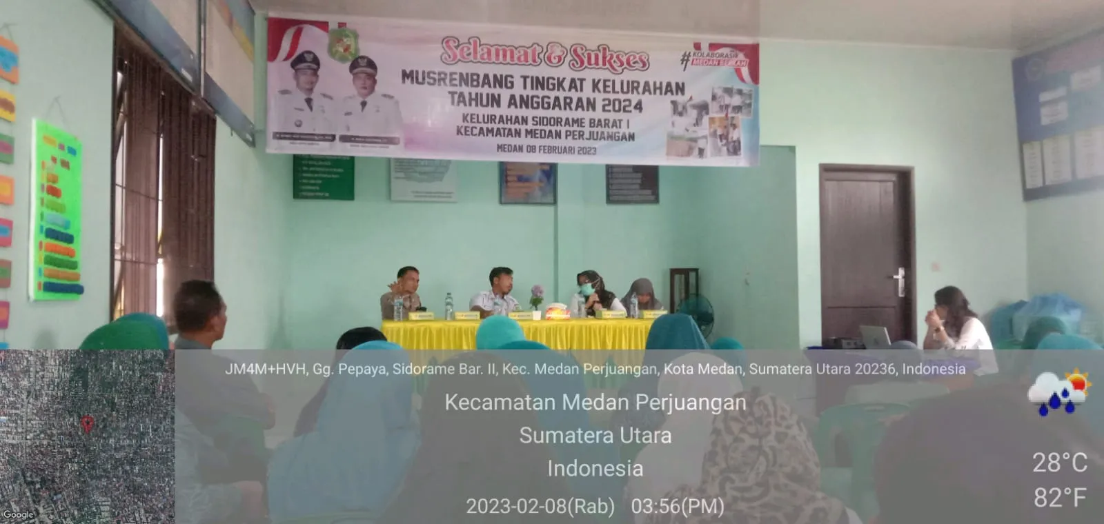 Lurah Sidorame Barat I Buka Musrenbang 2024