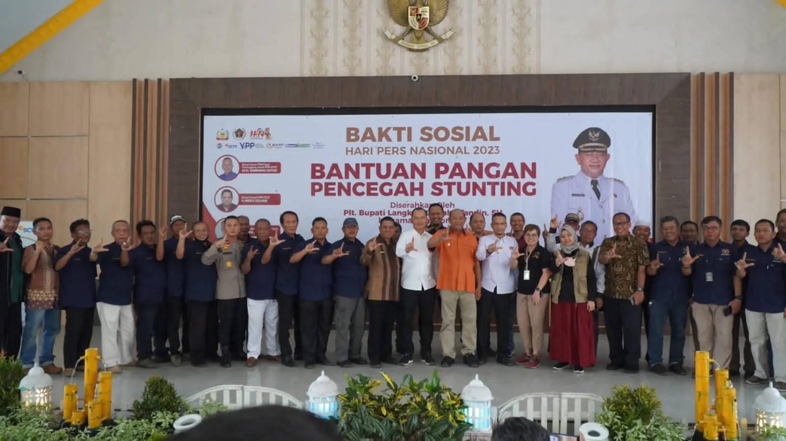 Plt Bupati Langkat Apresiasi Kegiatan Bakti Sosial  PWI Langkat