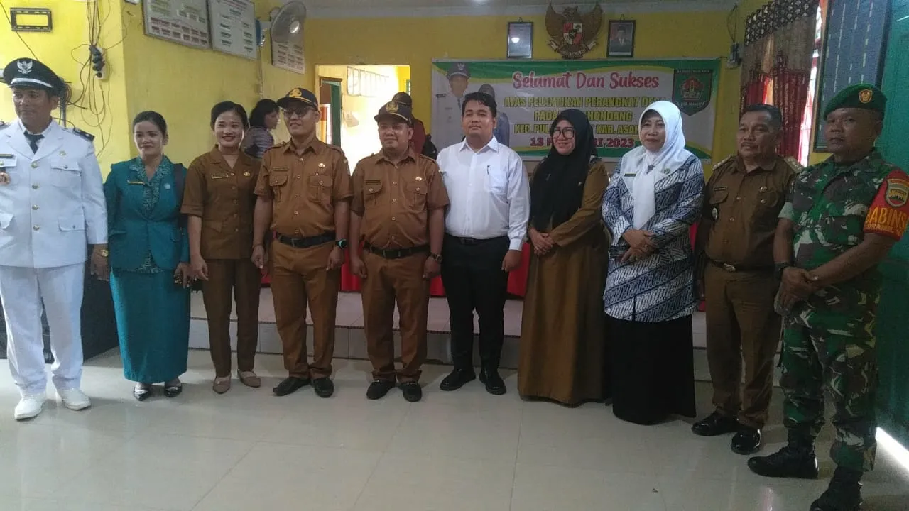 Kades Padang Mahondang Lantik Tiga Pejabat Perangkat Desa