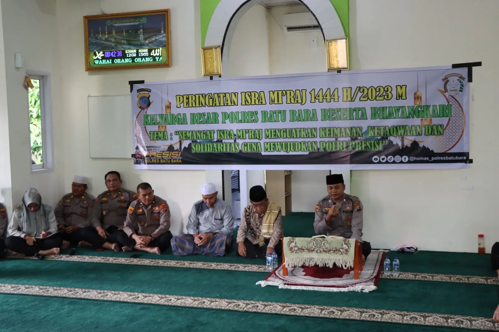 Polres Batu Bara Gelar lsra Mi'raj 1444 H/2023