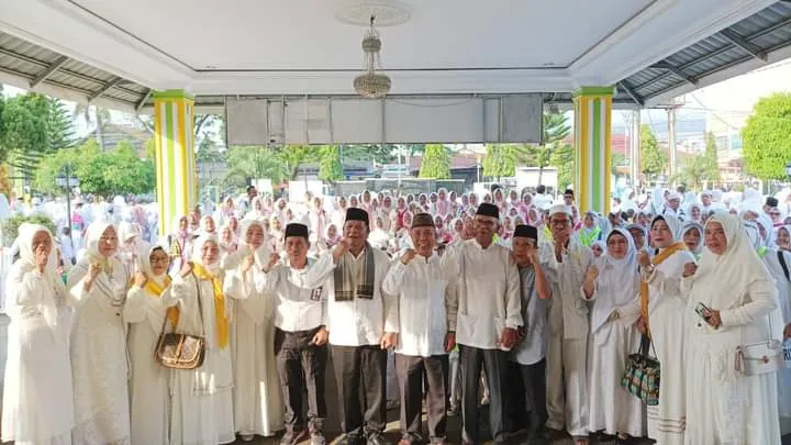 Ribuan Siswa Paud RA Kota Sidempuan Ikuti Manasik Haji