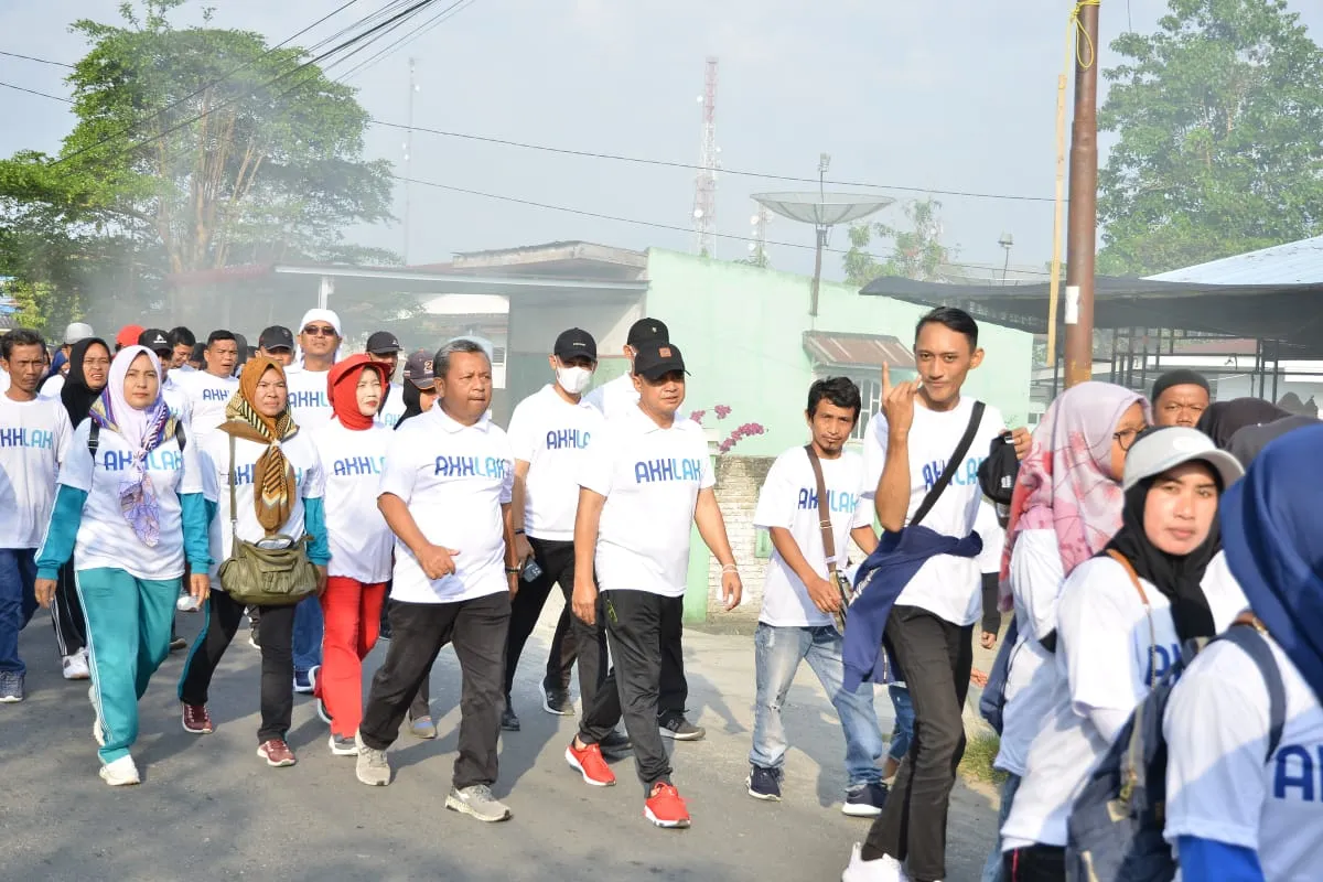 Bupati & Kapolres Batu Bara Peringati 25 Tahun BUMN, Ikuti Jalan Sehat