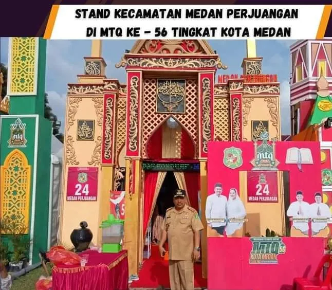 Camat Medan Perjuangan Kunjungi Stand MTQ Kecamatan
