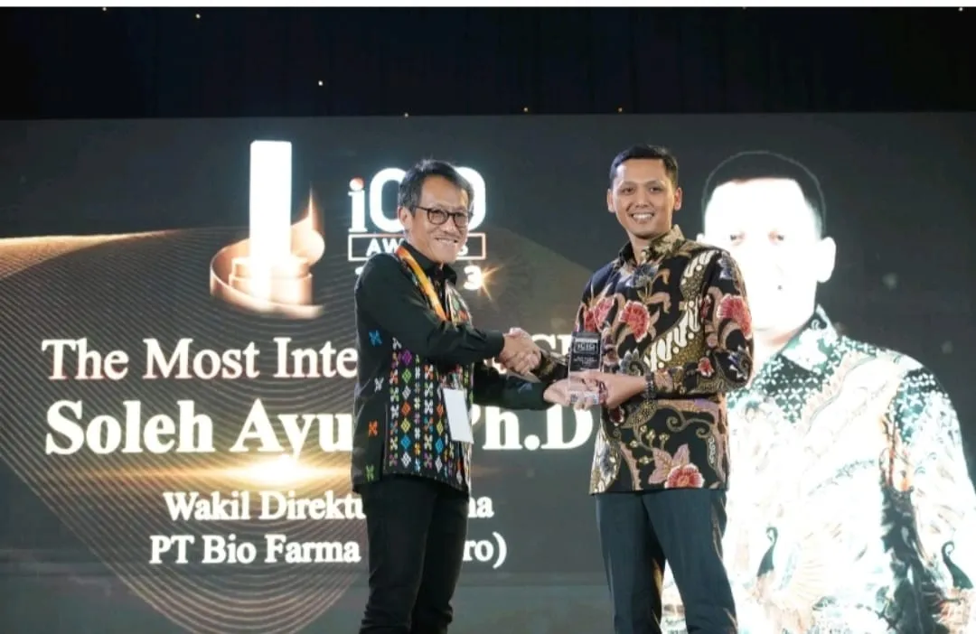 Wakil Direktur Utama Bio Farma  Raih The Most Intelligence CIO