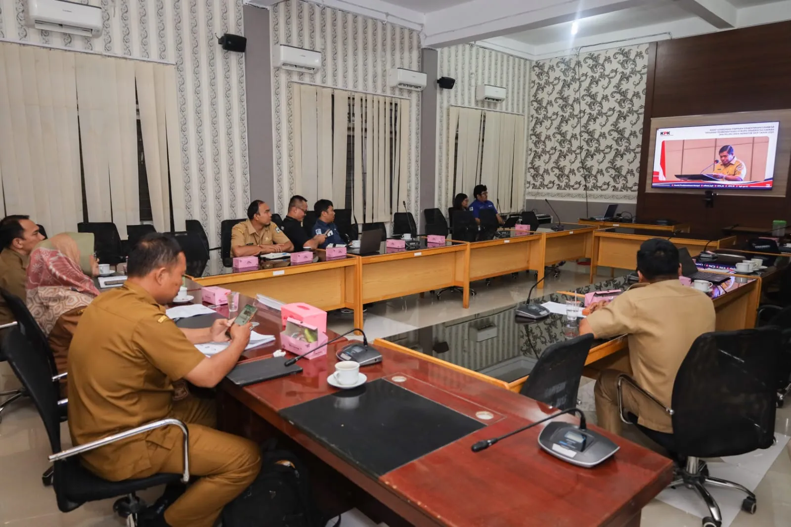 dr Susanti Hadiri Rakor Pemberantasan Korupsi secara Virtual