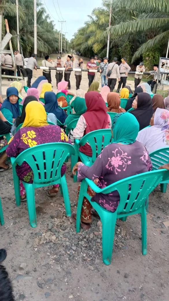 Omak - omak Gagalkan Panen TBS Di Areal PT RPR