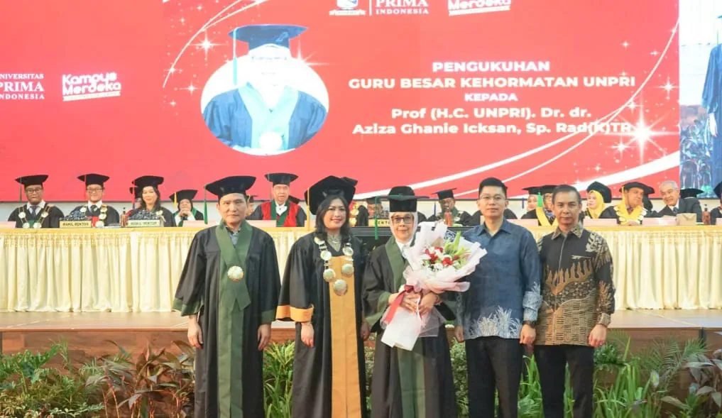 Prof Dr dr Aziza Ghanie Icksan Guru Besar Kehormatan Unpri