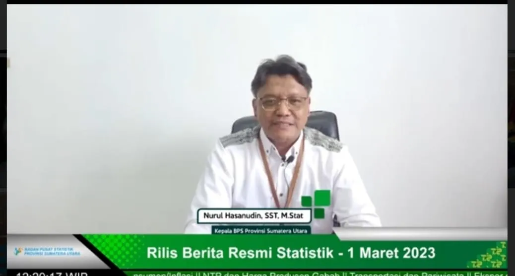 BPS Catat Maret Gabungan Lima Kota Sumut Inflasi 4,80 Persen