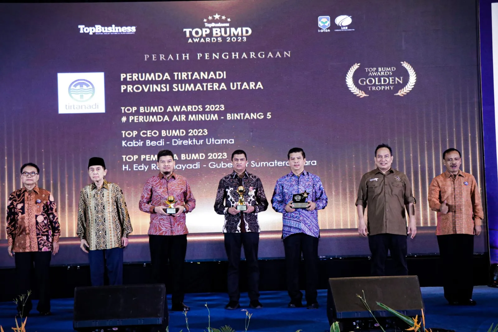 BUMD Award 2023 Gubsu Top Pembina, Tirtanadi Raih Bintang 5