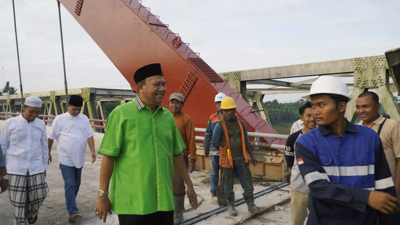 H-7 Lebaran , Jembatan Wampu Dioperasikan
