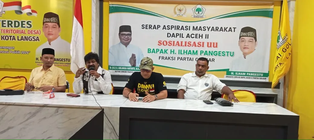 Temu Ramah Ketua DPD II Golkar - Insan Pers Kota Langsa