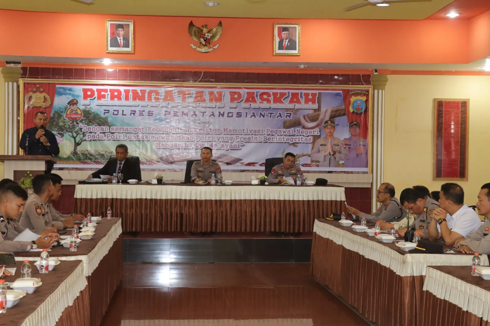 Keluarga Besar Polres Siantar Laksanakan Ibadah Perayaan Paskah 2023