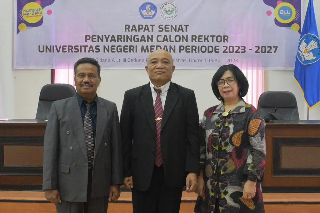 Senat Tetapkan Tiga Calon Rektor Unimed Periode 2023-2027
