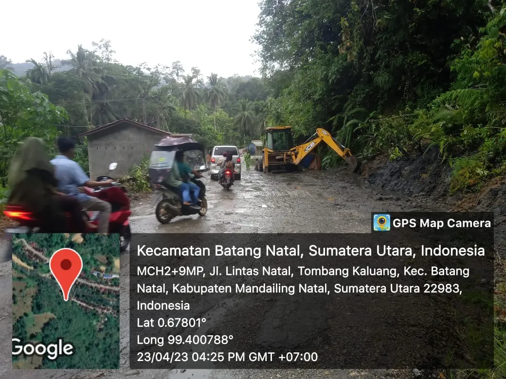Longsor Batangnatal Sudah Lancar
