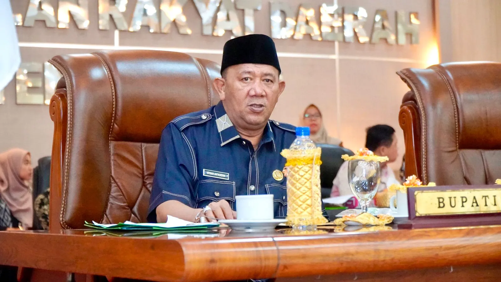 Hadiri Paripurna, Syah Afandin Jawab Atas Pandangan Fraksi DPRD Langkat