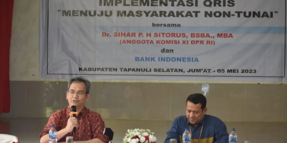Bersama BI, Sihar Sitorus Kenalkan QRIS ke Masyarakat Tapsel