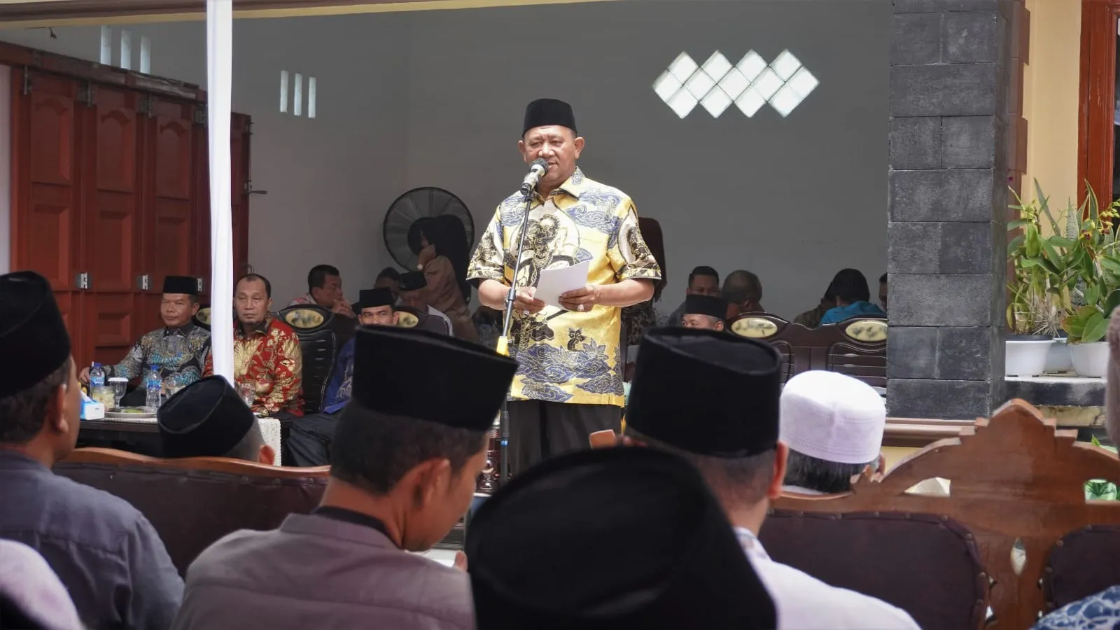 Syah Afandin Halal Bihalal Dengan Tokoh Agama dan Tokoh Masyarakat Langkat