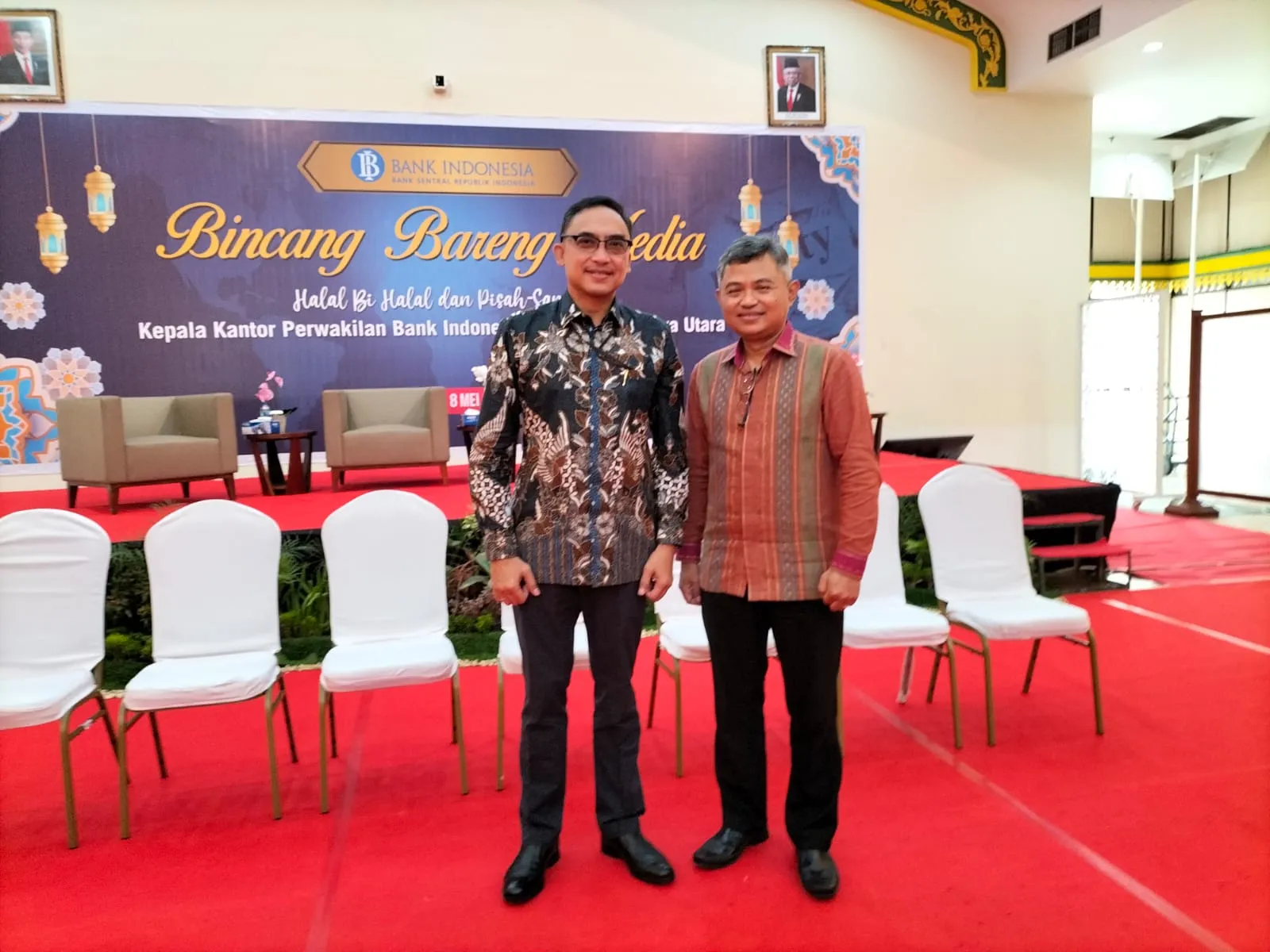 Pisah Sambut Kepala BI Sumut Dengan Wartawan