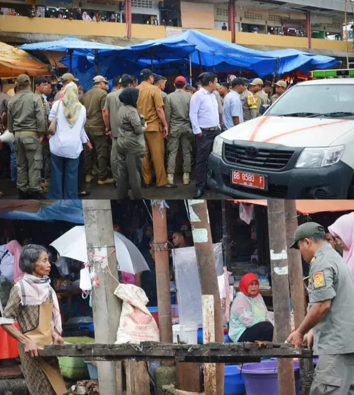 Tim Terpadu Pemko Sidempuan Kembali Tertibkan PKL Jalan Thamrin