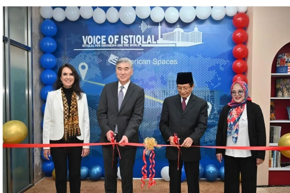 Kedubes AS dan Masjid Istiqlal Resmikan American Space Baru