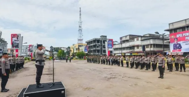 Kapolres Sidempuan Pimpin upacara Peluncuran Program Polisi RW