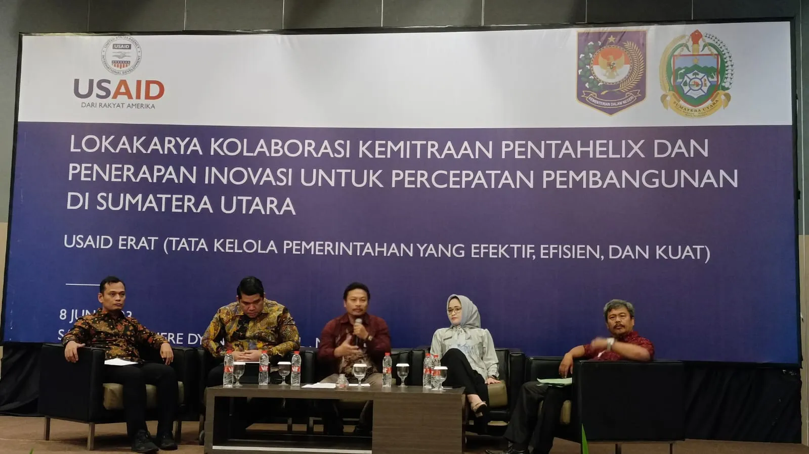 USAID ERAT - Pemprovsu Bahas Inovasi Percepatan Pembangunan