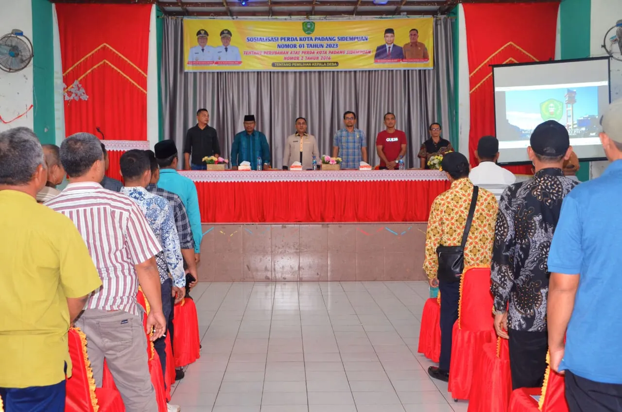 Pemko P.Sidimpuan Sosialisasikan Perubahan Perda Pemilihan Kepala Desa