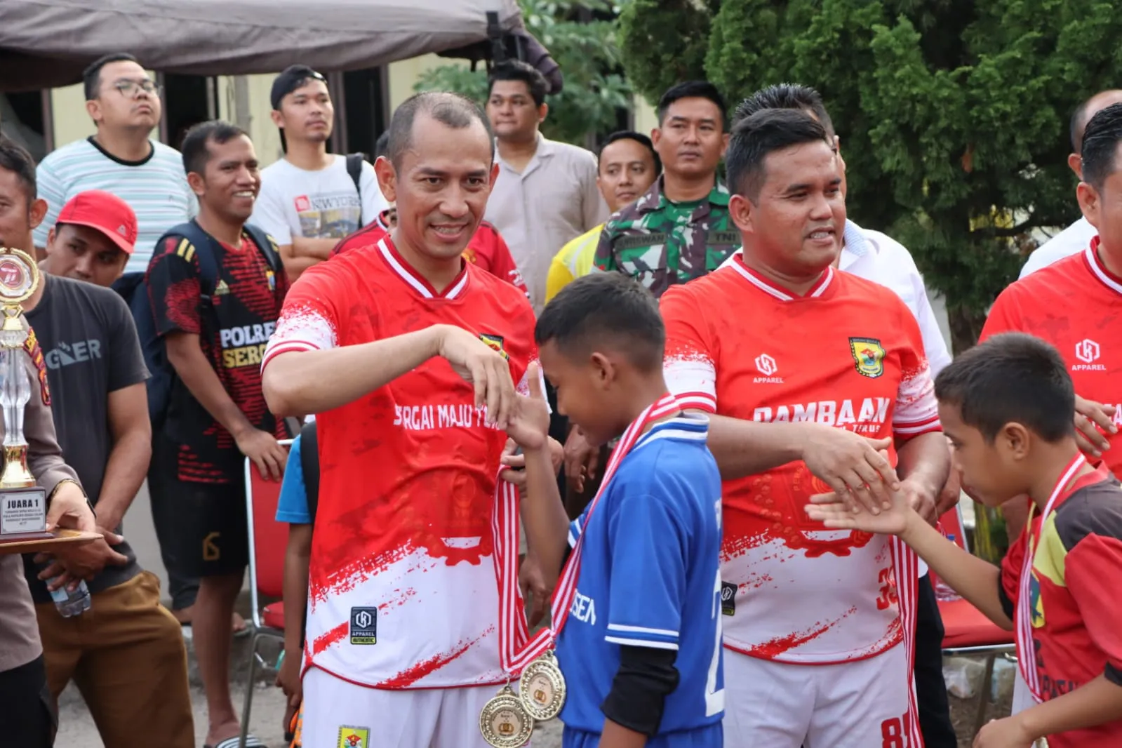 Bupati Dan Kapolres Sergai Resmi Menutup Turnamen Sepakbola U-12 Polres