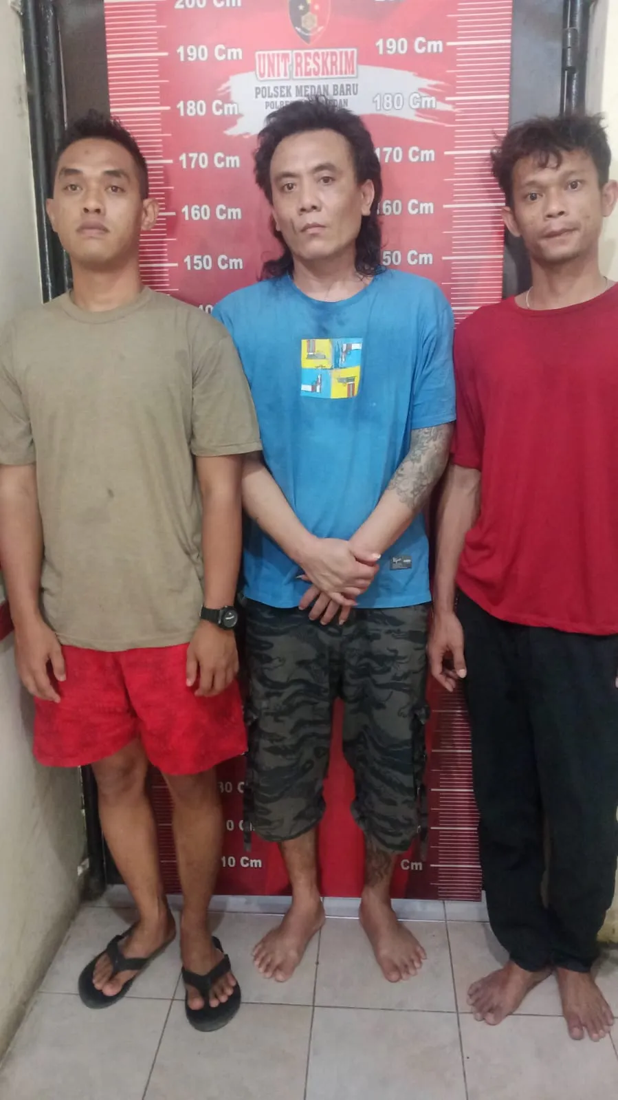Tiga Pengedar Sabu Diamankan Polsek Medan Baru